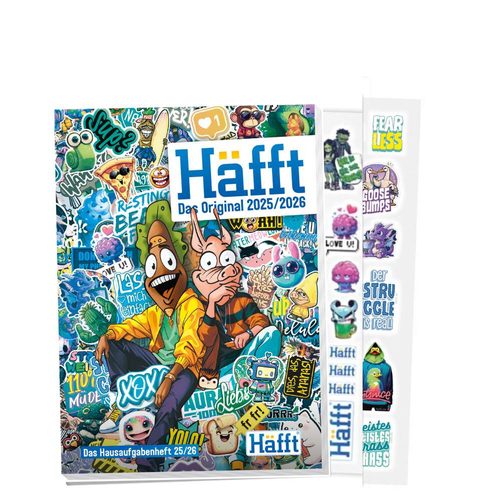 Häfft Hausaufgabenheft 2025/2026 mit Datum