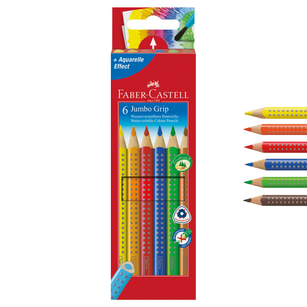 Faber-Castell Jumbo Grip Buntstifte 6er Pack