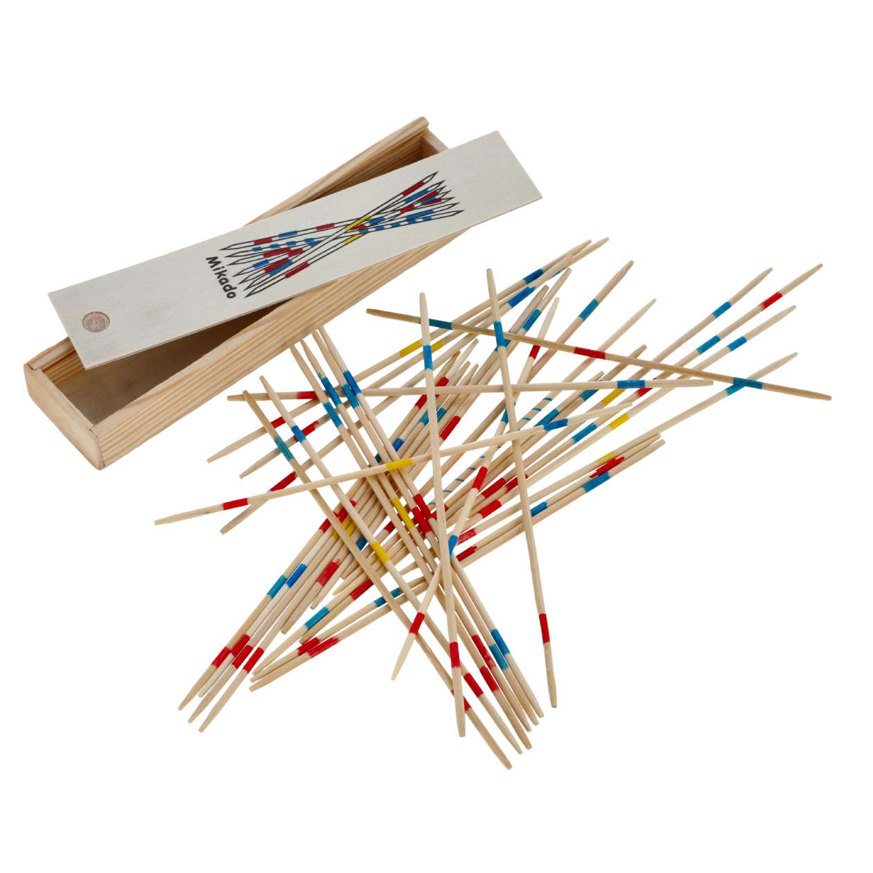 Mikado Spiel in Holzbox