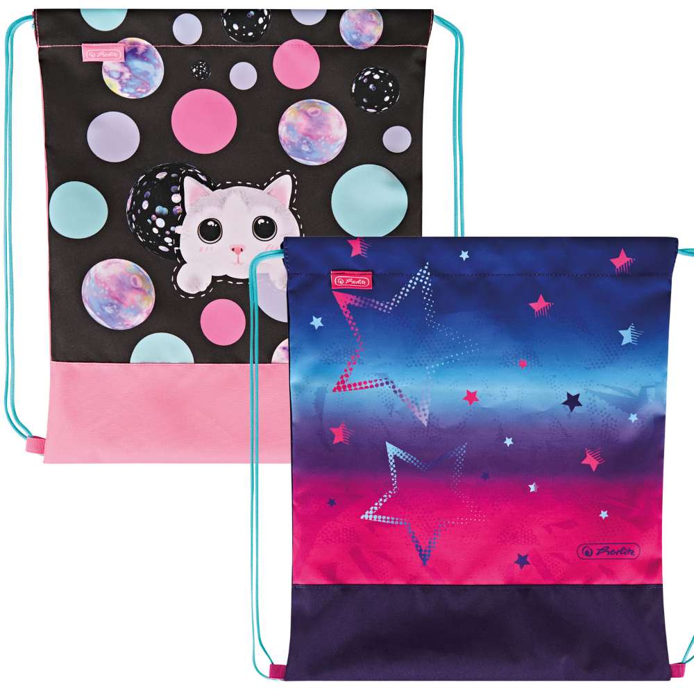 Turnbeutel Cat/Stars, sortiert