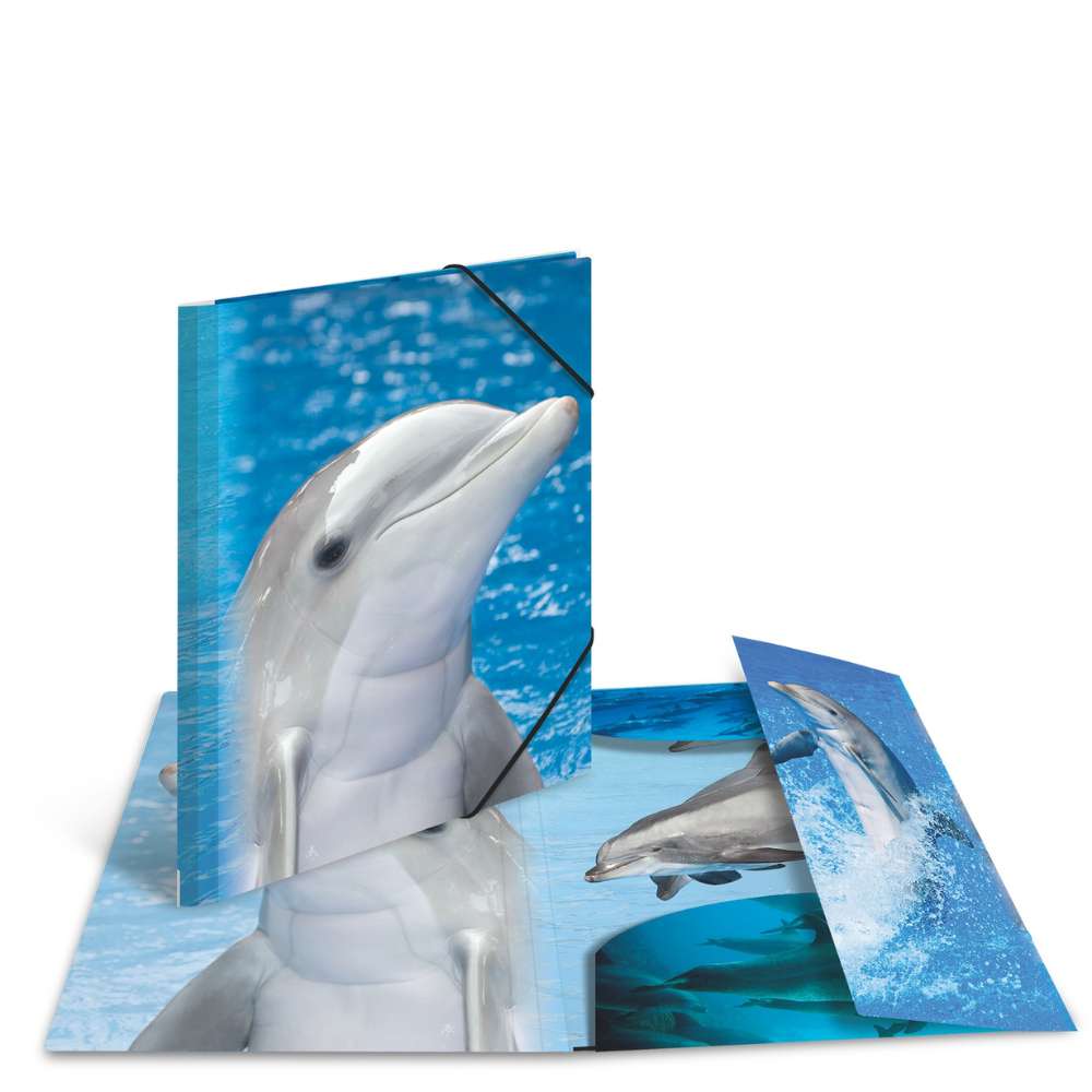 Zeichenmappe A4, Delfine (PP)