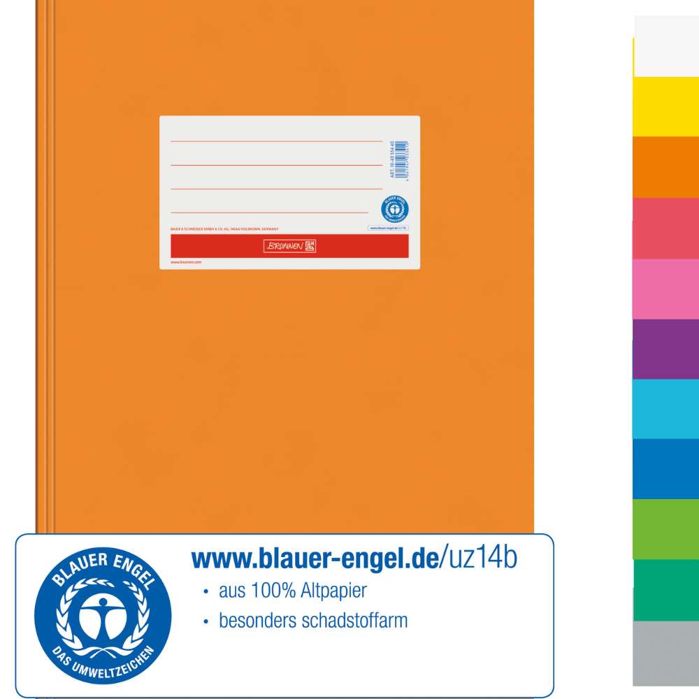 Karton Hefthülle Blauer Engel A4, Brunnen, verschiedene Farben