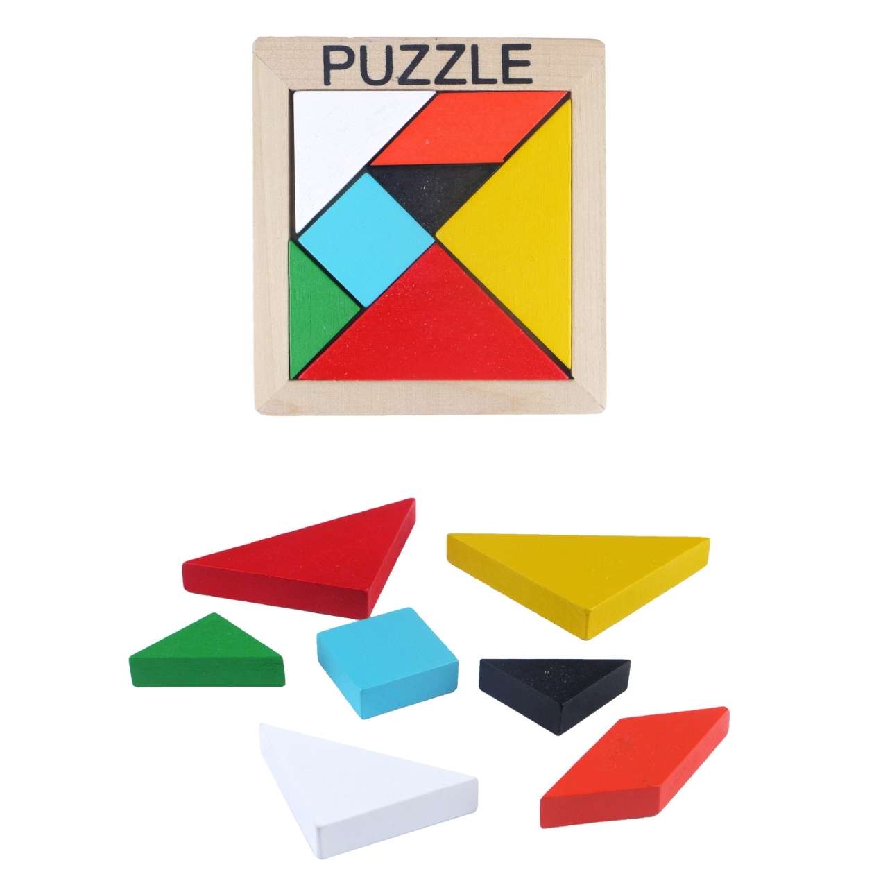 Mini Tangram aus Holz