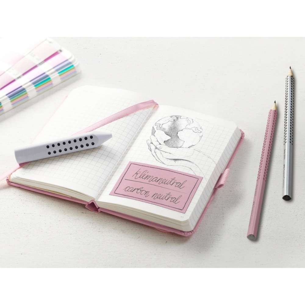 Jumbo Grip Set Faber-Castell, rose shadows: Dicker Bleistift, Radierer, Spitzdose