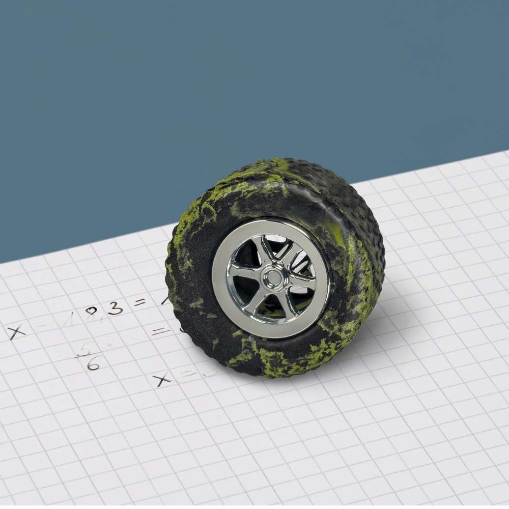 Brunnen Radiergummi, Fast Wheels, 3D Autoreifen