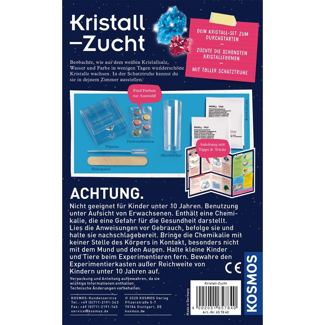 Kosmos Kristalle, Kristall-Zucht