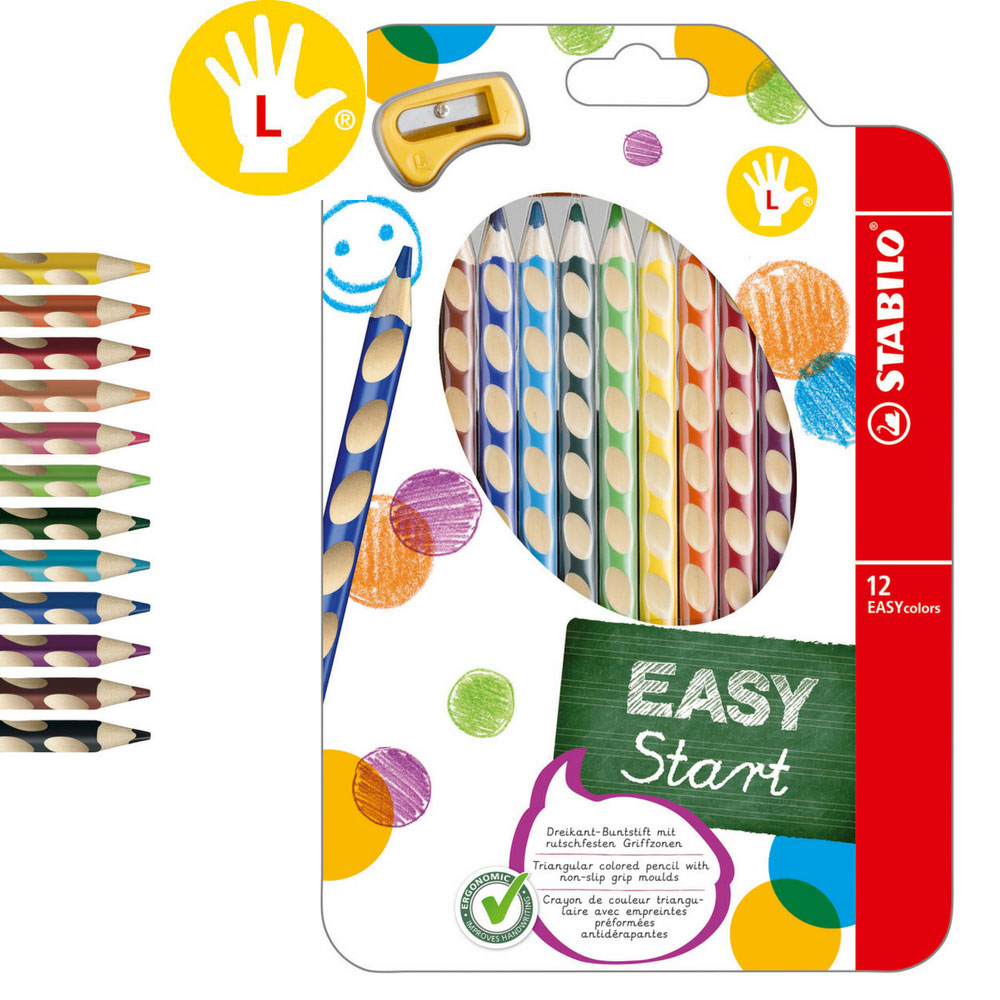 Stabilo Buntstifte Linkshänder, 12er Pack