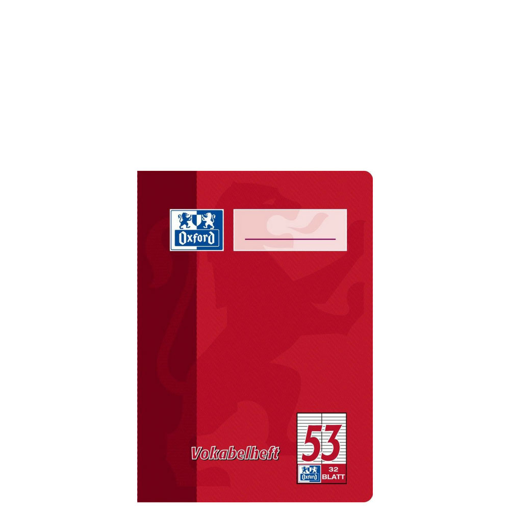 Vokabelheft zweispaltig, Lineatur 53, Oxford, A6
