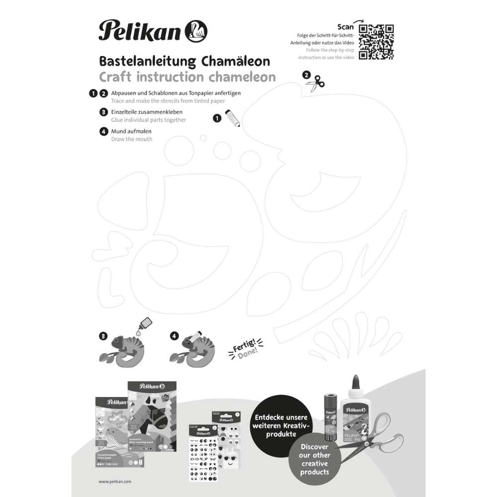 Tonpapier A3, Pelikan, 10 Blatt, Blauer Engel