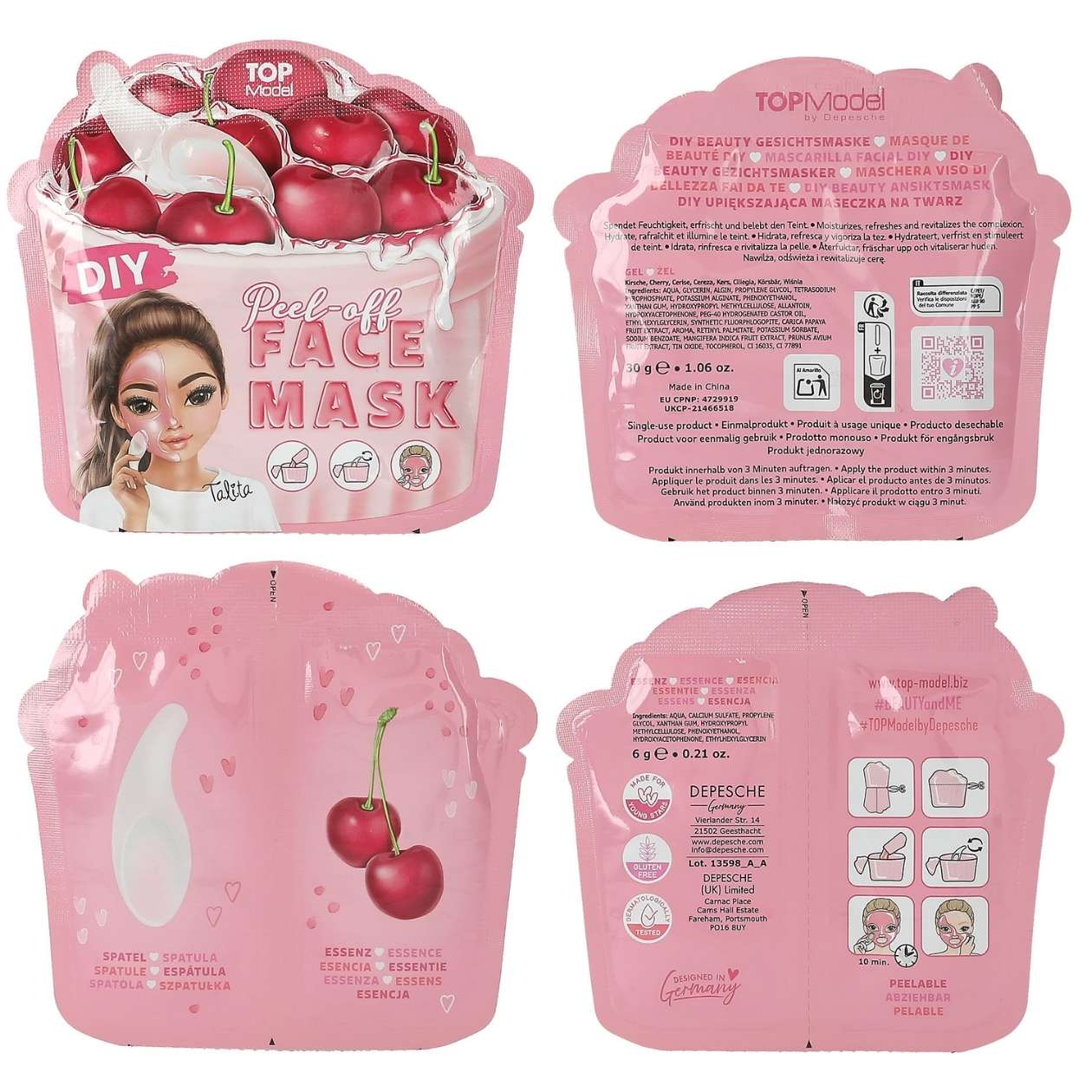1x DIY Gesichtsmaske TOPModel Beauty & Me, sortiert