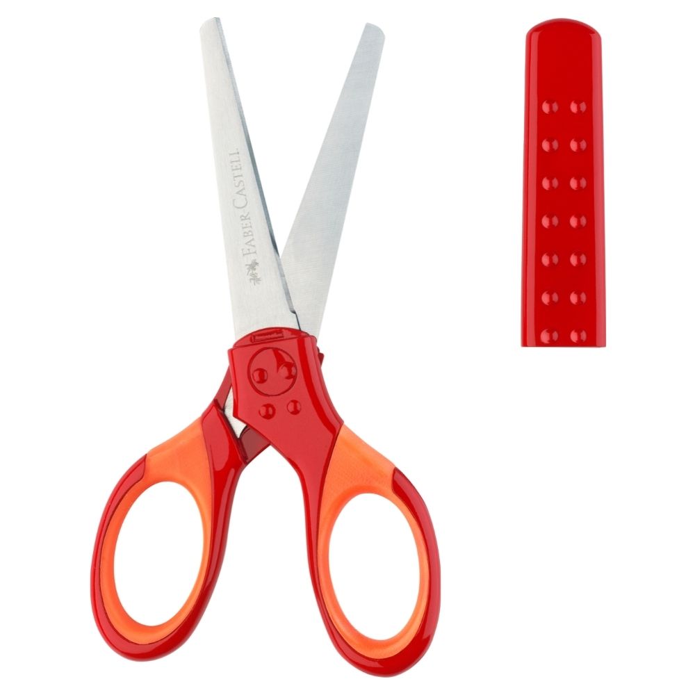 Faber-Castell-Malset XL inklusive Grip-Schere und Blöcke, rot