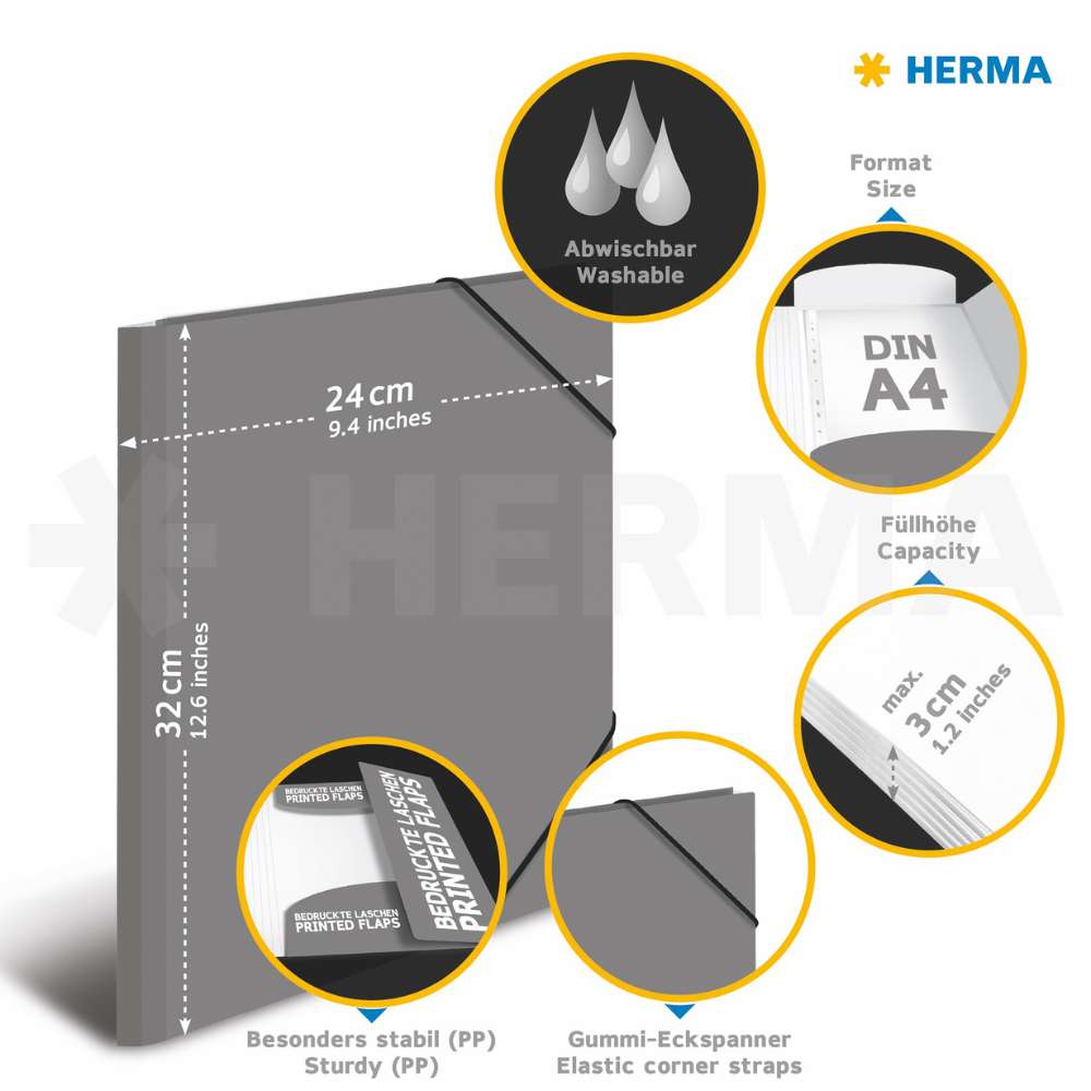 Sammelmappe Fußball A4 - PP, Herma