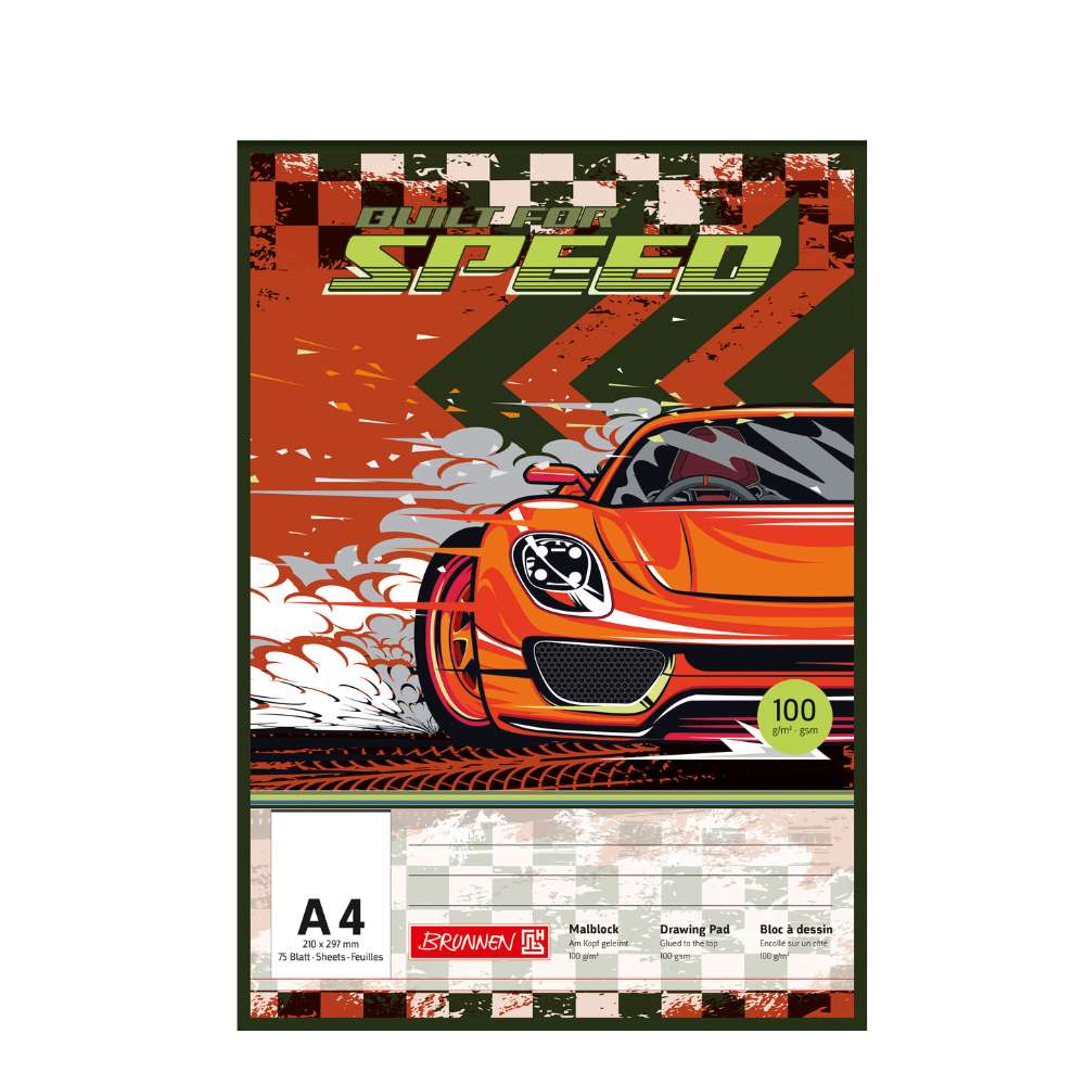 Malblock A4, Fast Wheels, Brunnen