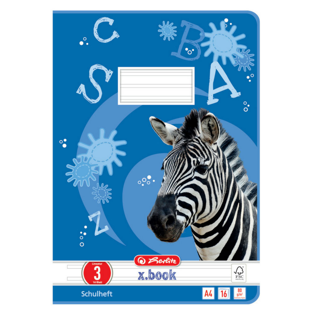 Herlitz Heft A4, Lineatur 3