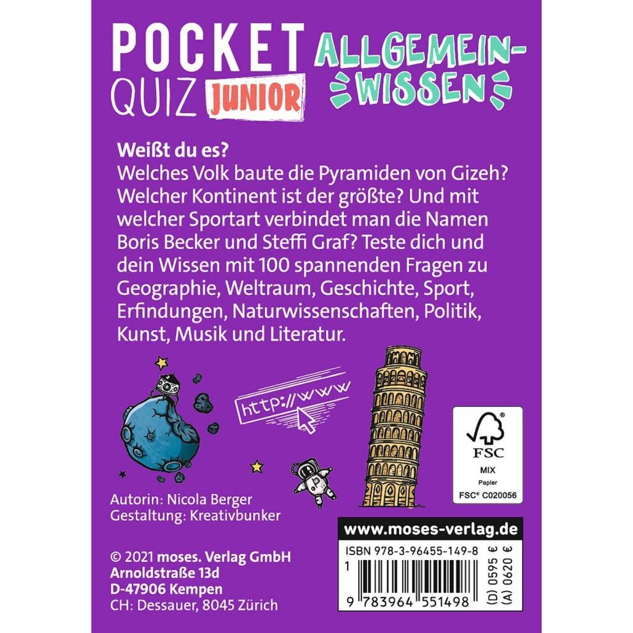 Pocket Quiz junior Allgemeinwissen