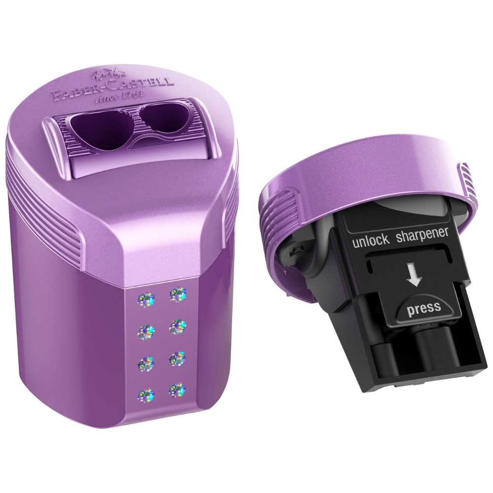 Jumbo Sparkle Schreibset Faber-Castell, violet metallic