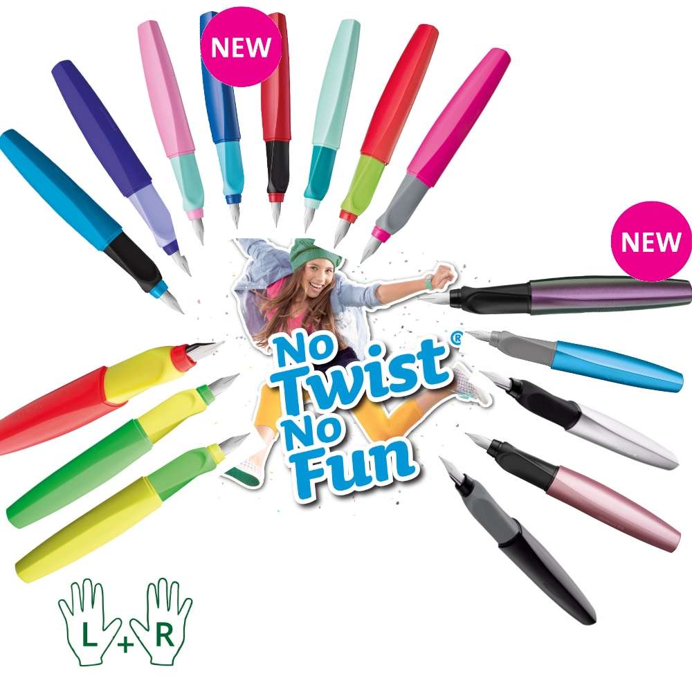 Pelikan Twist Füller, bunt, M-Mine