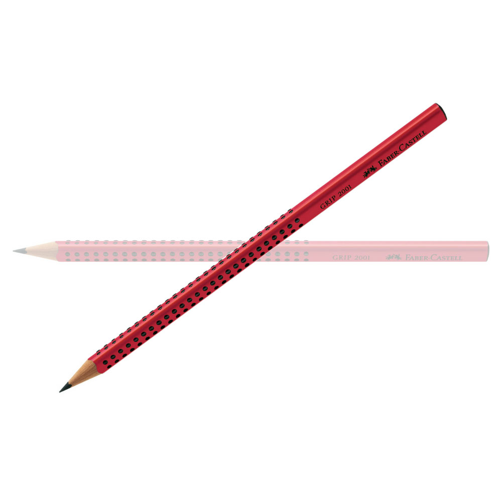 Faber-Castell Grip Bleistift B, rot
