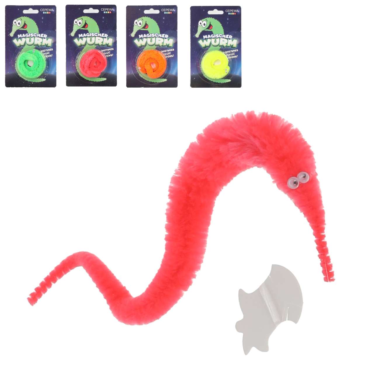 Magischer Wurm, farbig sortiert