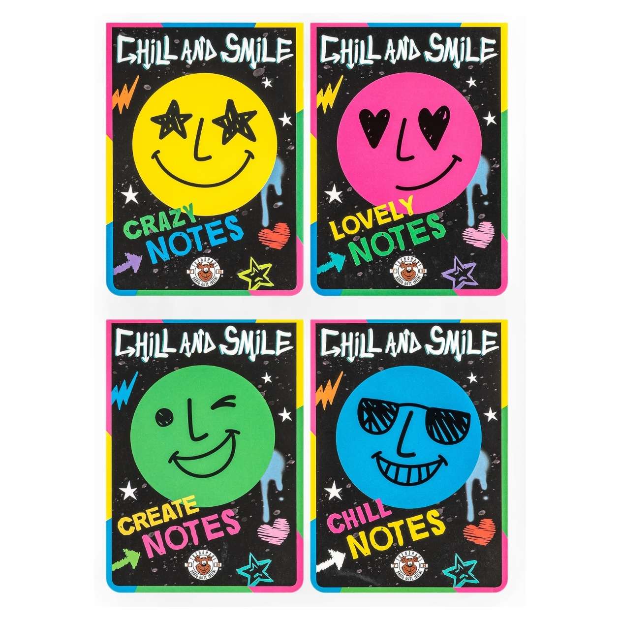 Miniblock Chill & Smile, 40 Blatt, sortiert