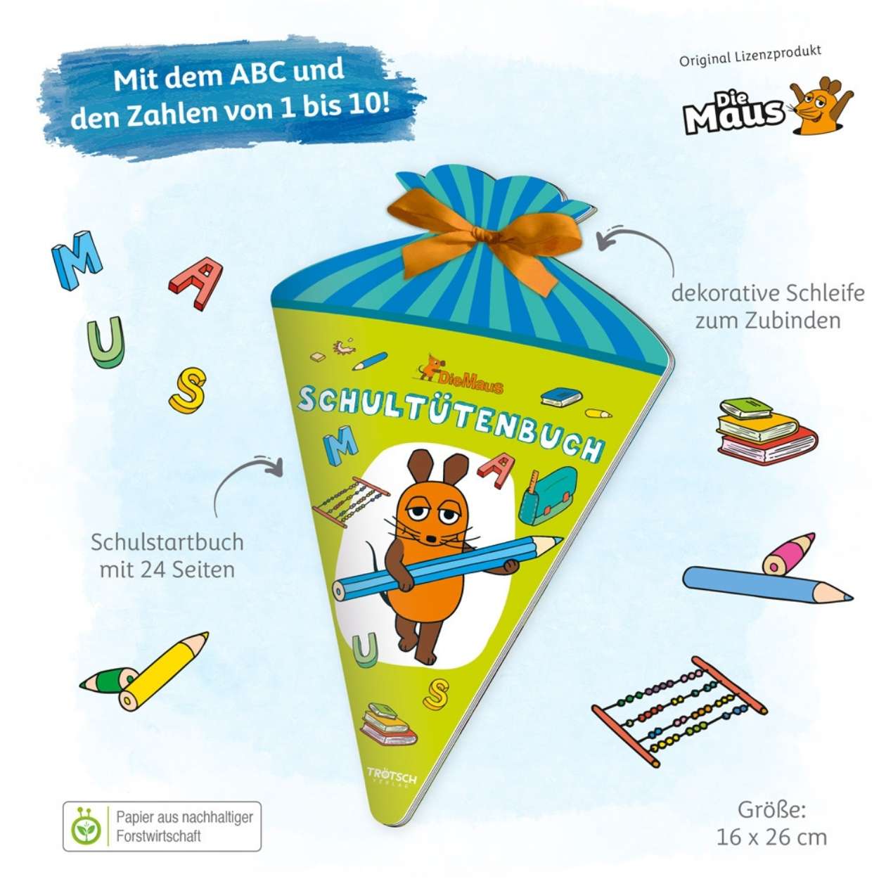 DIE MAUS Schultütenbuch