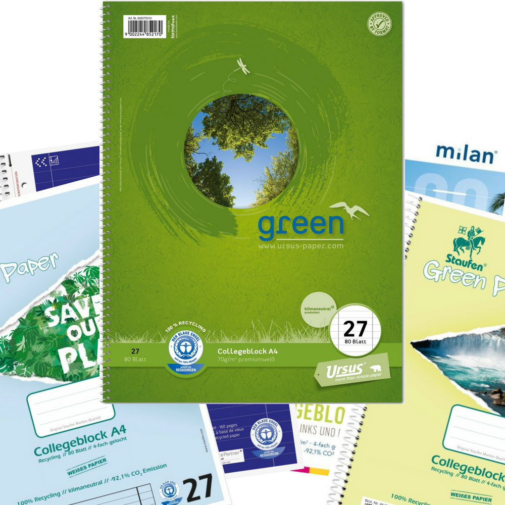 Collegeblock Recycling, Lineatur 27