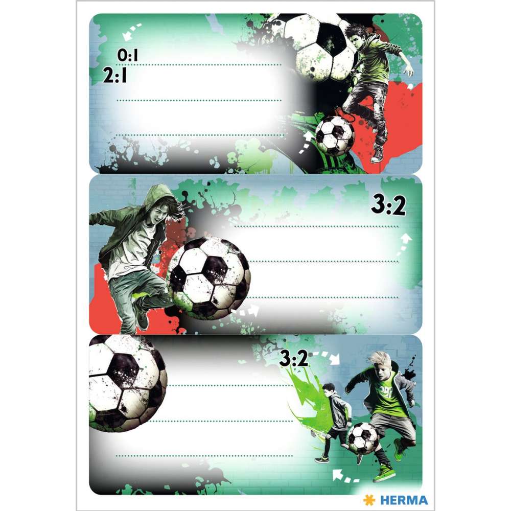 Schuletiketten Set, Herma, Street Soccer