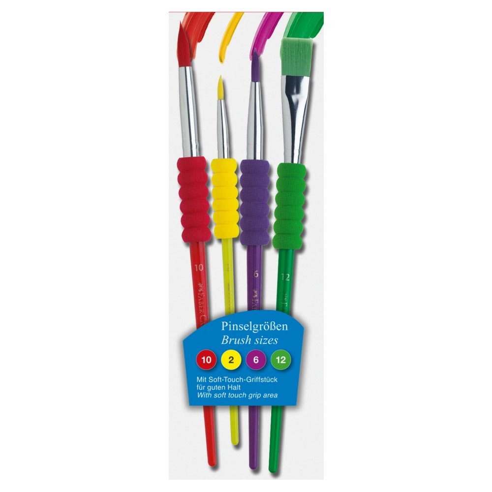 Buntes Pinsel-Set mit Griffstück, Faber-Castell