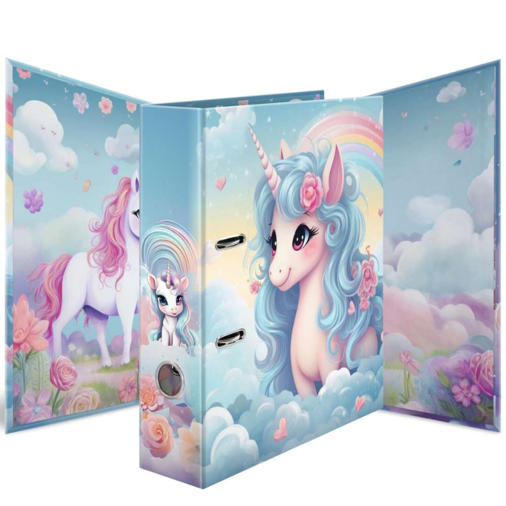Einhorn Ordner: Happy Unicorns, Herma