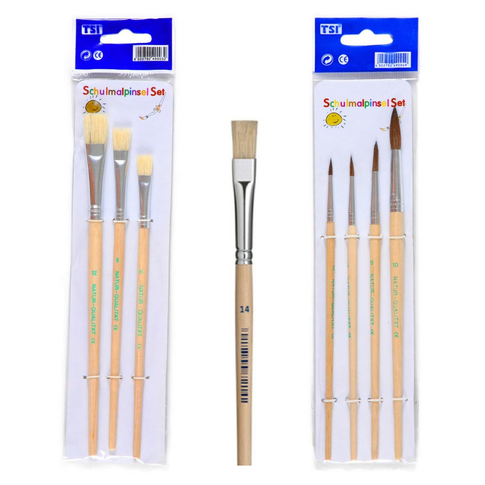 Linkshänder Bastel-Set XL, blau: Farbkasten, Pinsel, Linkshänder-Schere & mehr