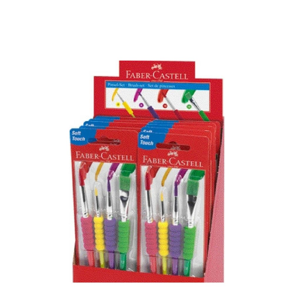 Buntes Pinsel-Set mit Griffstück, Faber-Castell