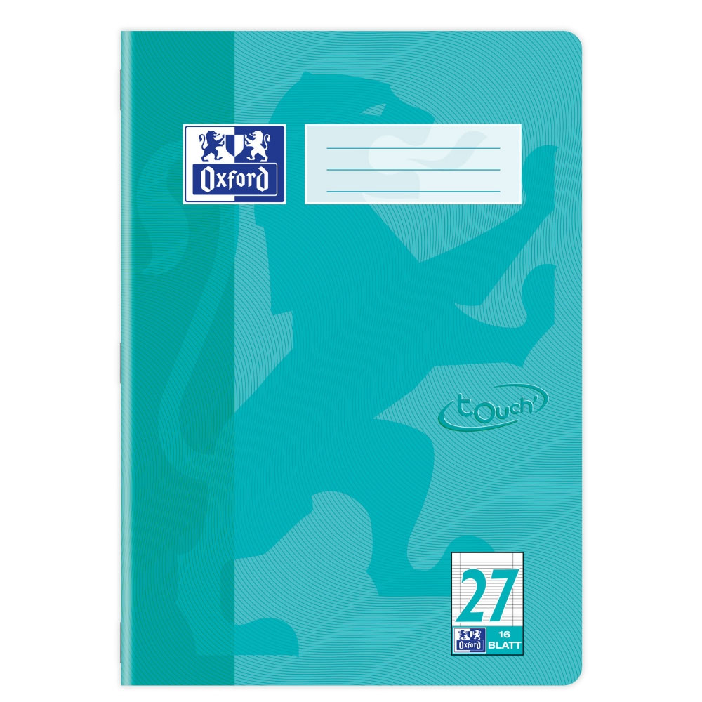 Oxford Touch Heft Lineatur 27, Aqua