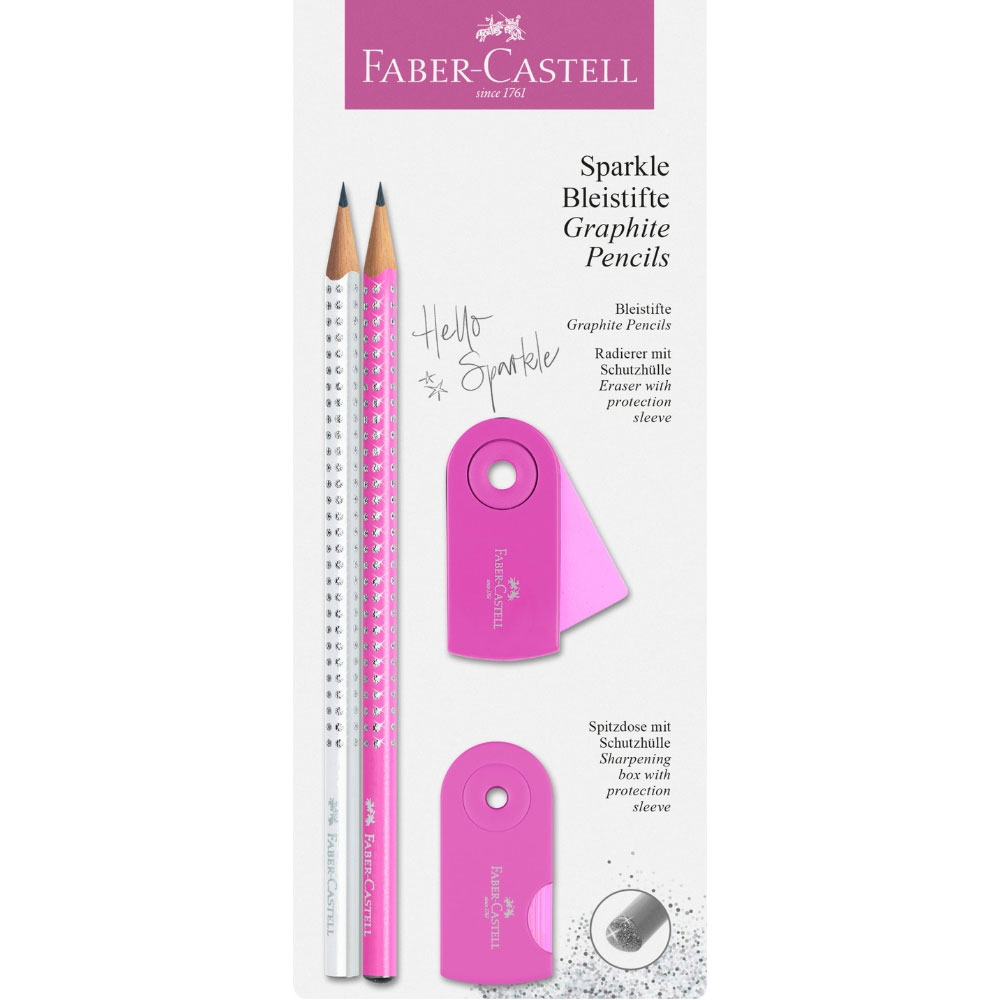 Bleistiftset Faber-Castell, Sparkle pink