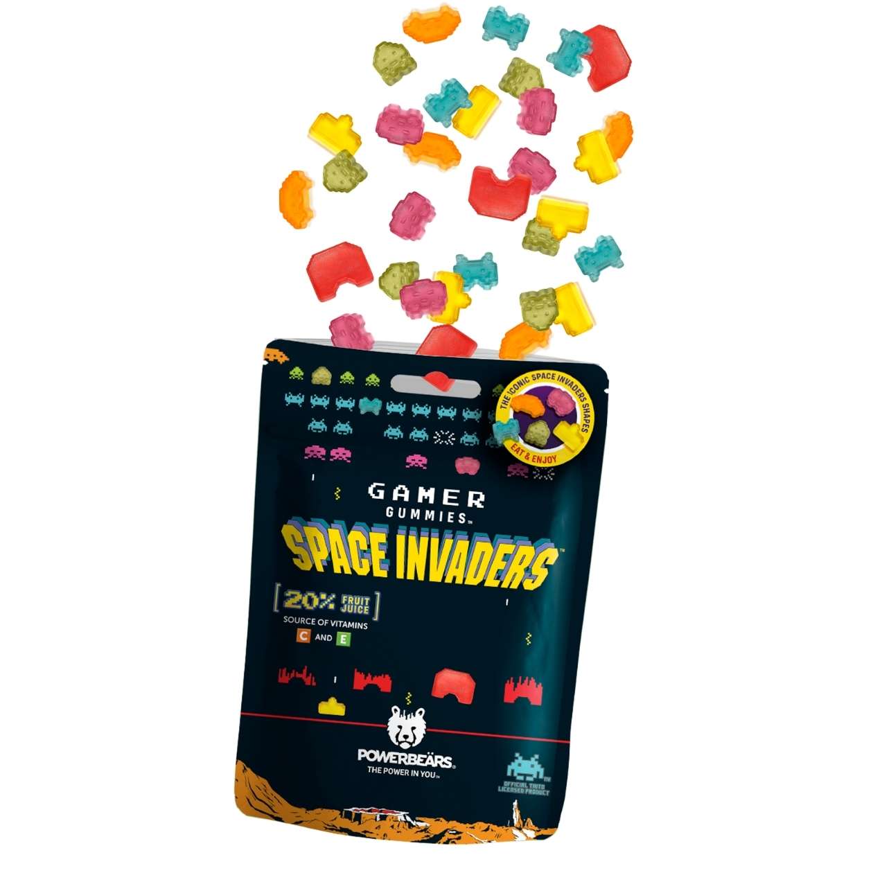 Powerbeärs Space Invaders, 125 g