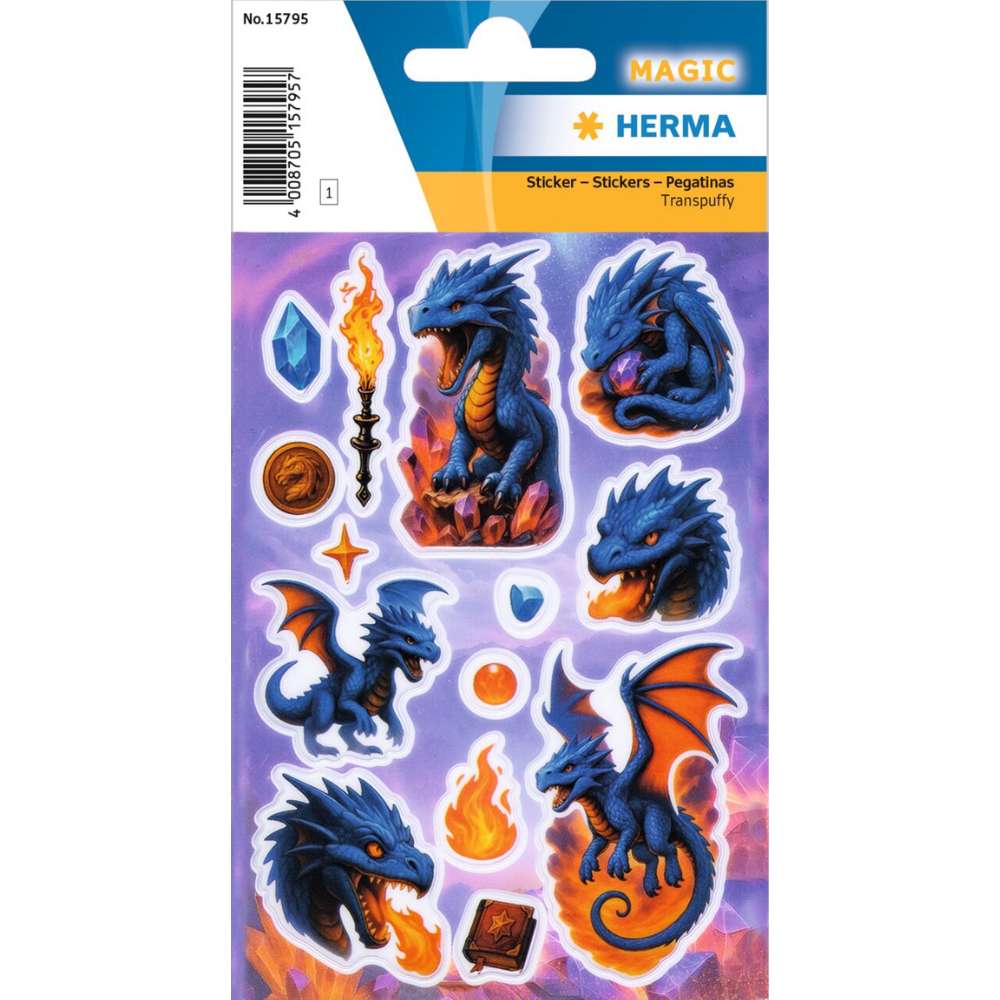 Drachen Sticker, Herma, Magic Dragon
