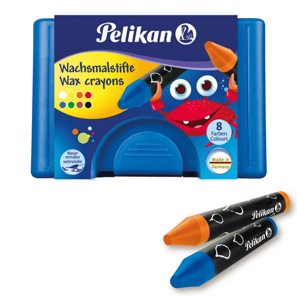 Pelikan Wachsmalstifte, wasservermalbar