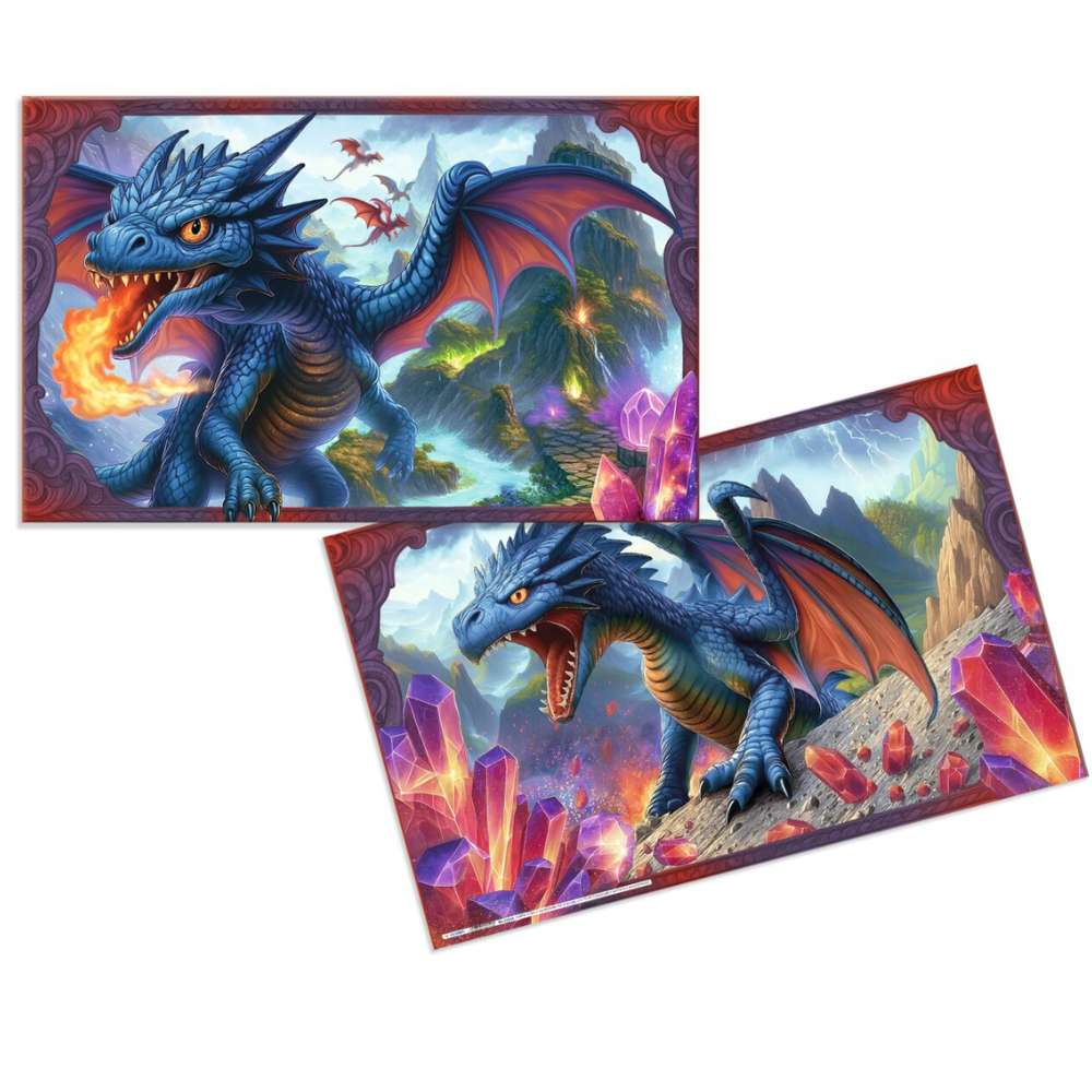 Schreibtischunterlage Drache 55 x 35 cm. Herma