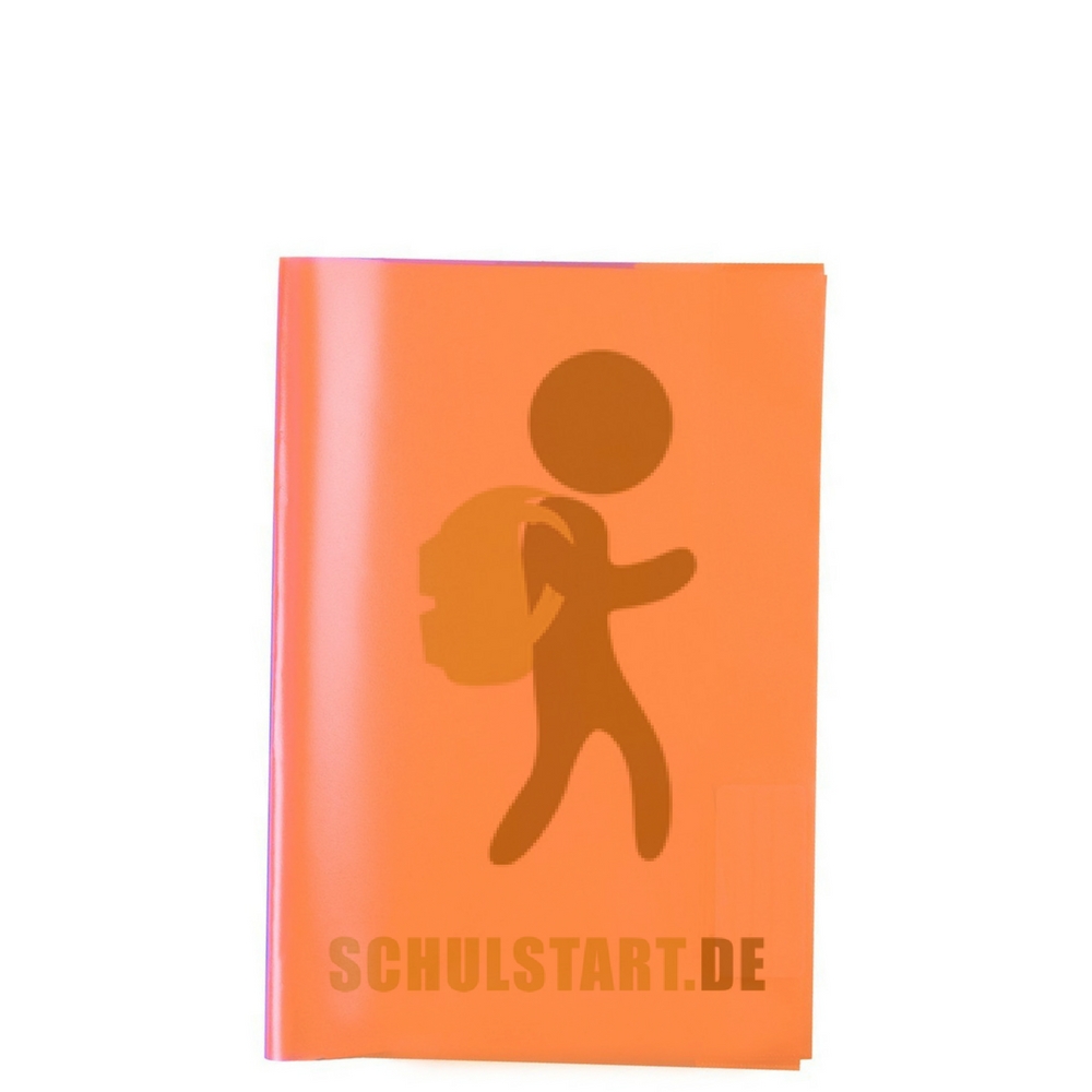 Transparenter Heftumschlag, A5 orange, Herma