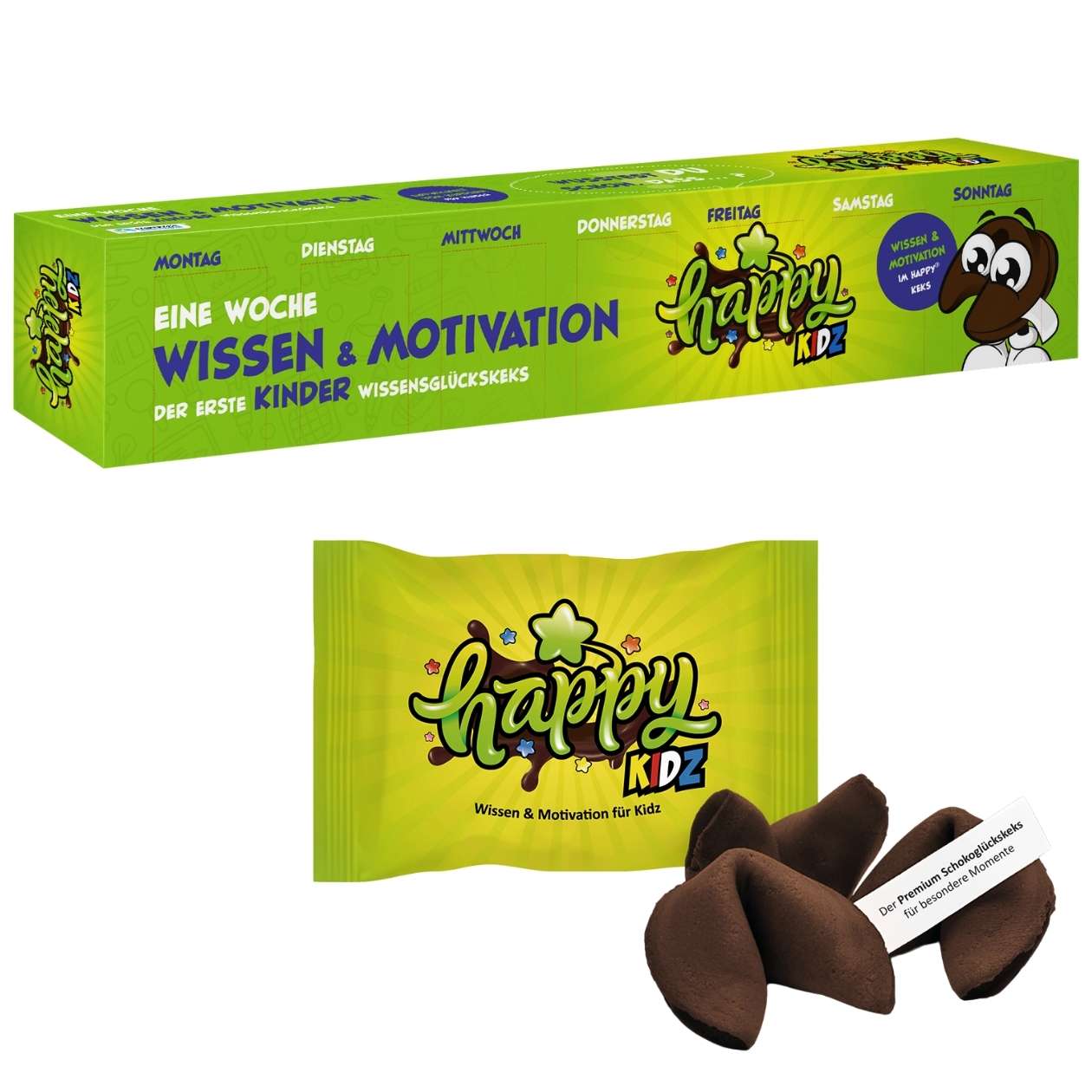Happy Glückskeks Kidz, Wissen und Motivation für 7 Tage