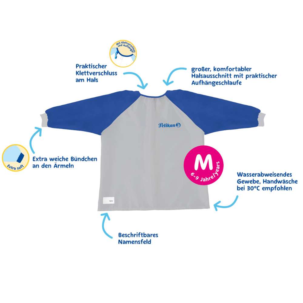 Malkittel Pelikan blau