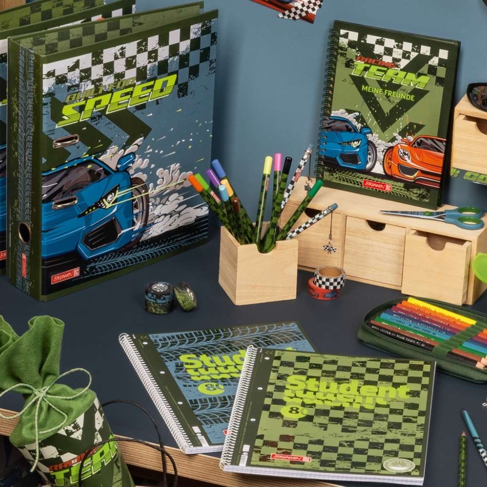 Collegeblock mit Motiv A4, Lineatur 28, Fast Wheels