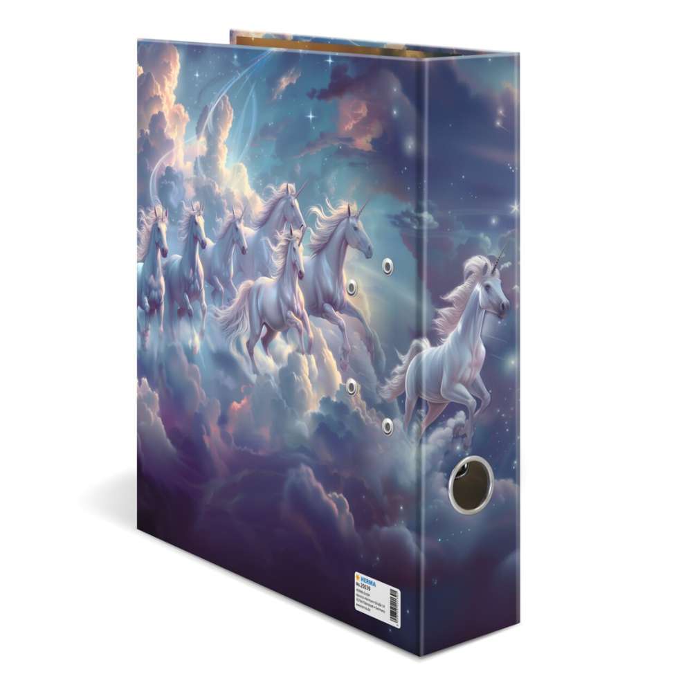Einhorn Ordner: Fantasy Unicorns, Herma