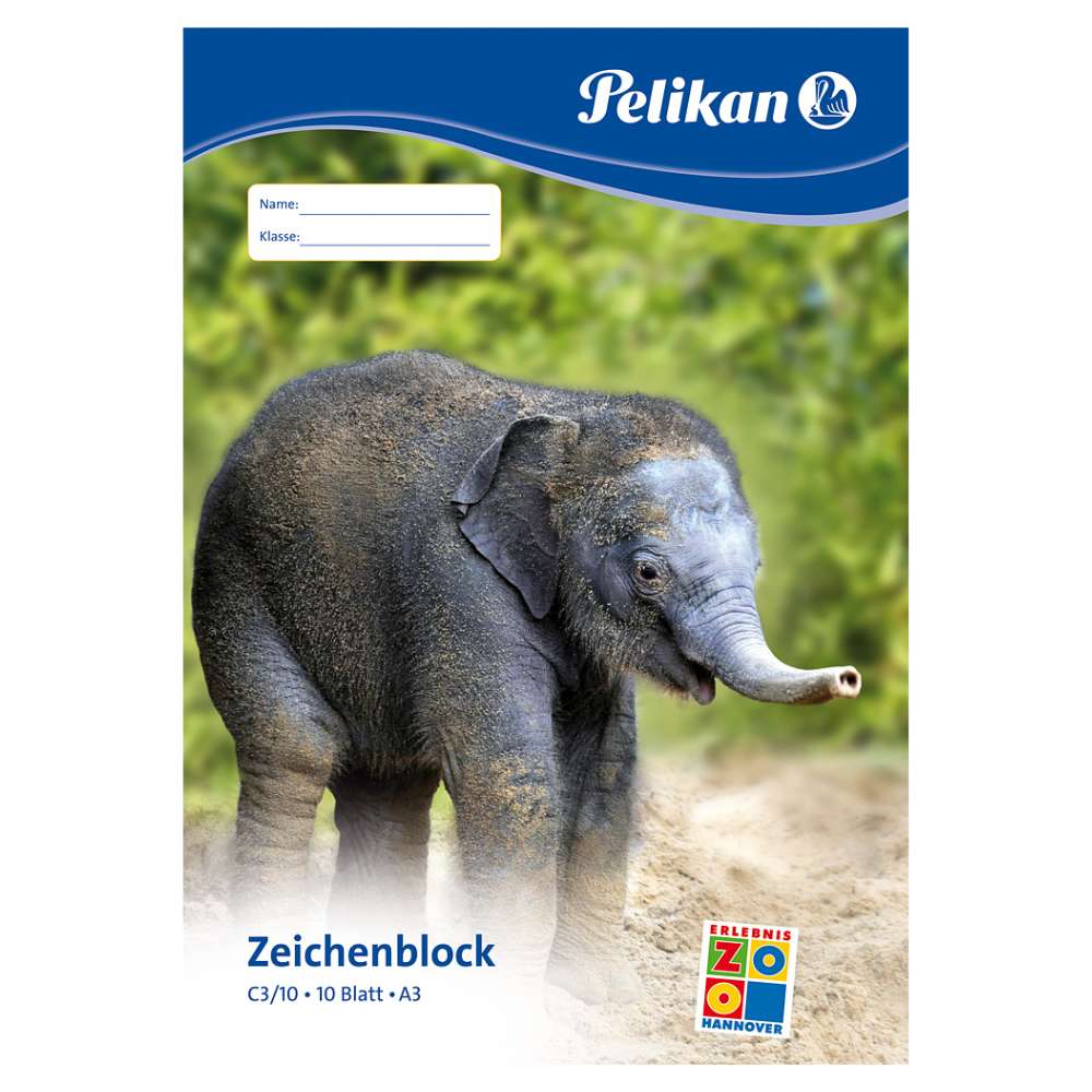 Zeichenblock A3, 10 Blatt, Pelikan, A- oder B-Ware