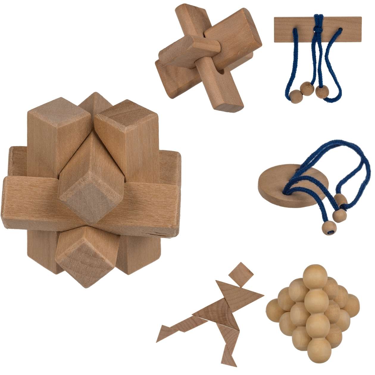 Geduldspiel Holz, sortiert