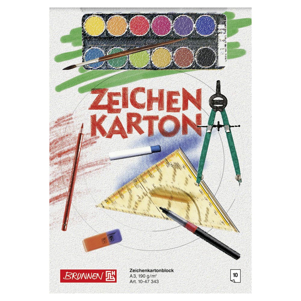 Zeichenkarton A3, Brunnen