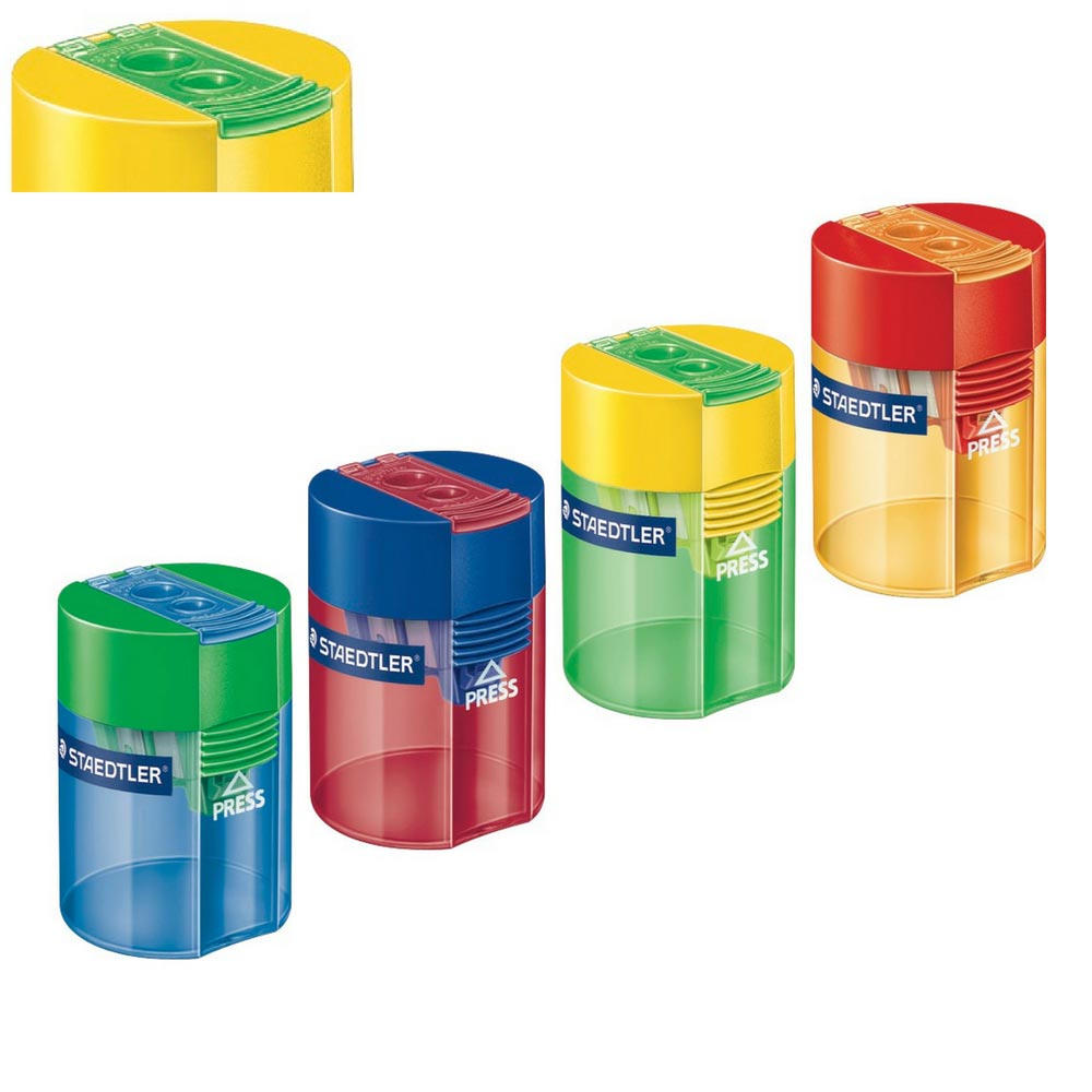 Staedtler Dosenspitzer mit 2 Löchern, farbig sortiert