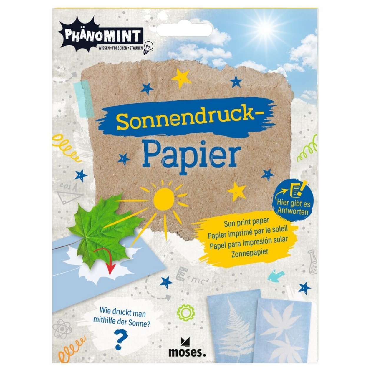 PhänoMINT Sonnendruck-Papier