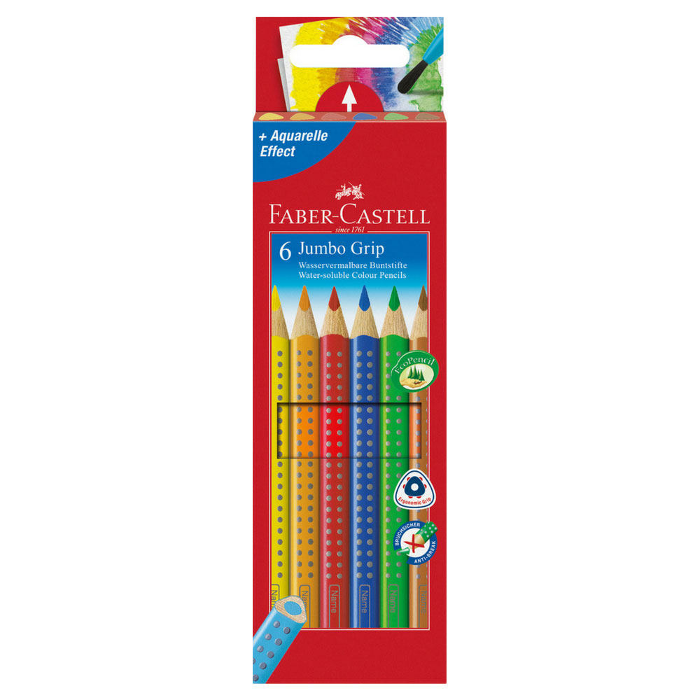 Faber-Castell Jumbo Grip Buntstifte 6er Pack