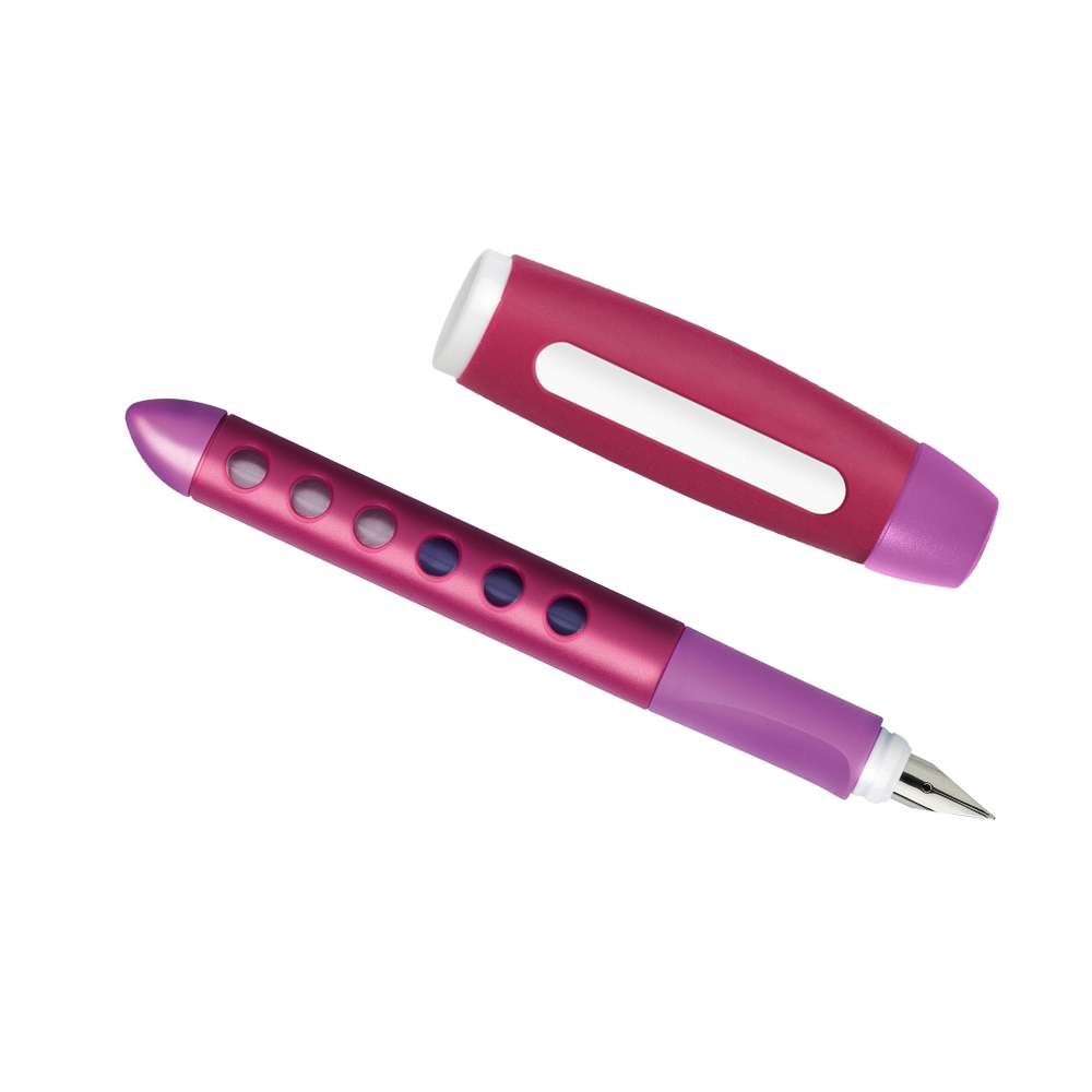 Scribolino Schulfüller, Linkshänder, Faber-Castell, brombeer