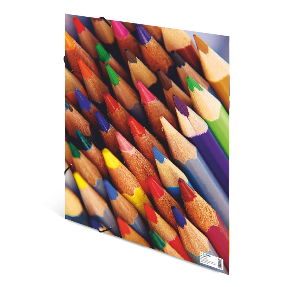 Kartonmappe A3, bunte Stifte
